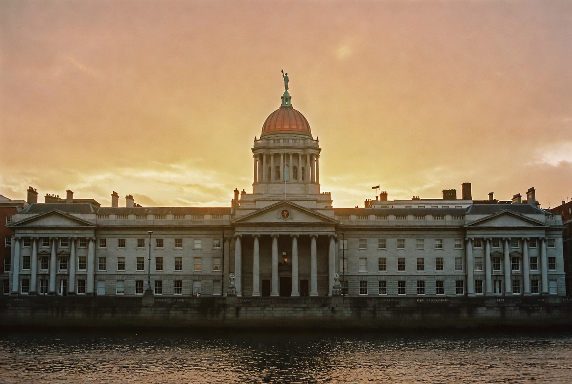 The Custom House on the River Liffey